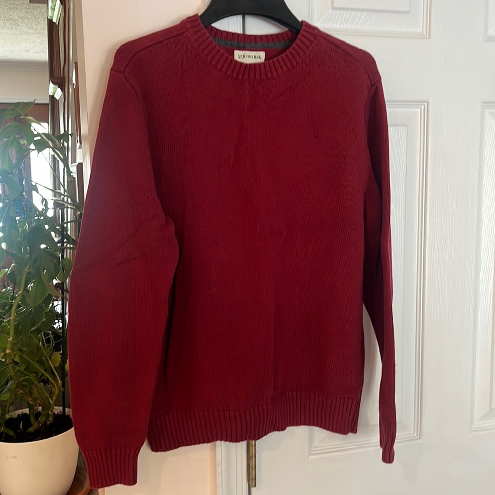 St John’s Bay medium boys or girls dark red sweater